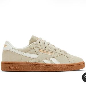 Reebok Women’s Club C Grounds IK- Tan and White Classic Sneakers